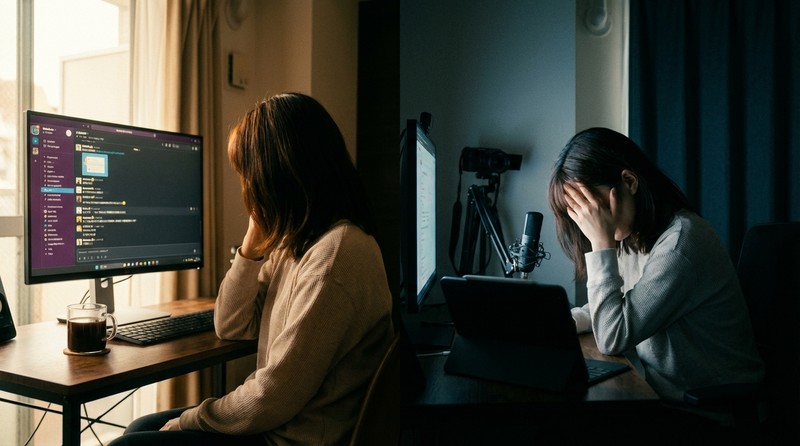 チャットレディを顔出しなしで行うメリット・デメリットのイメージ写真